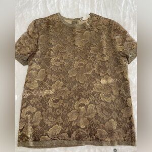 Vintage metal threaded Salvatore Ferragamo Top